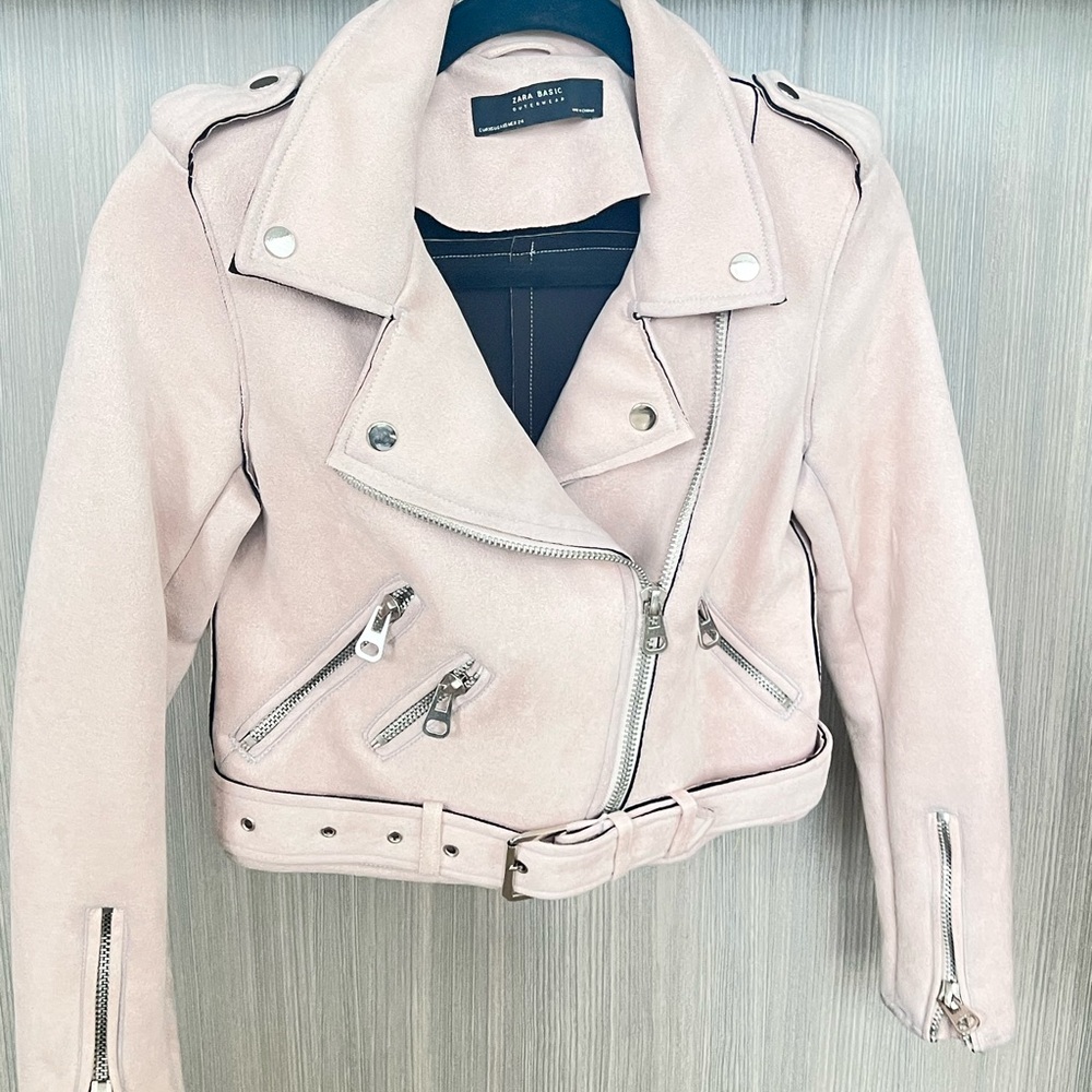 Zara Pink Biker Jacket